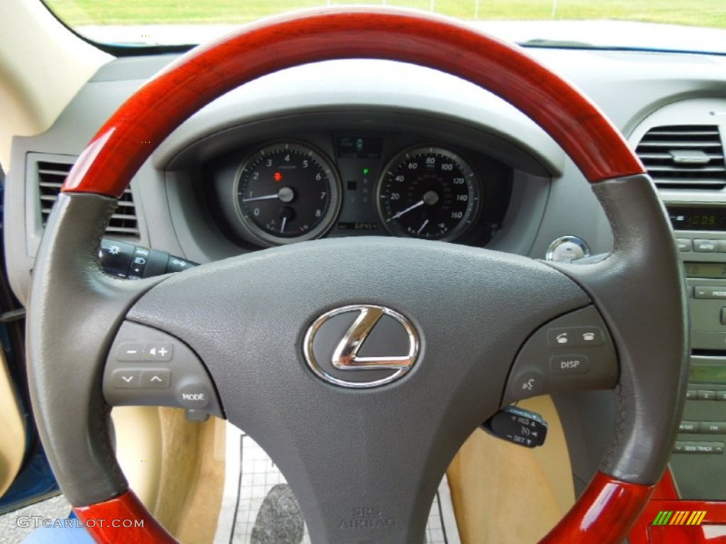 2007 Lexus ES 350 Cashmere Steering Wheel Photo #65604668