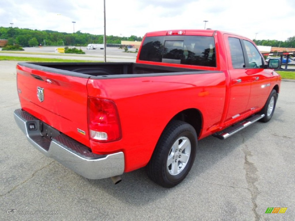 2011 Ram 1500 SLT Quad Cab - Flame Red / Dark Slate Gray/Medium Graystone photo #6