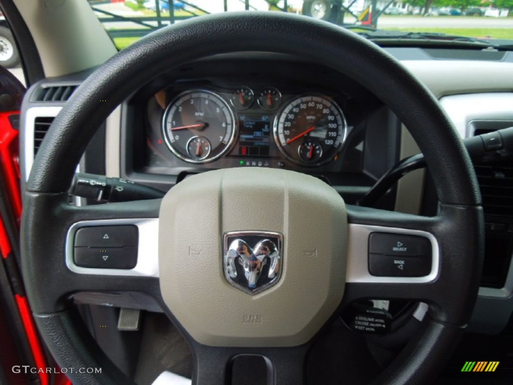 2011 Ram 1500 SLT Quad Cab - Flame Red / Dark Slate Gray/Medium Graystone photo #12