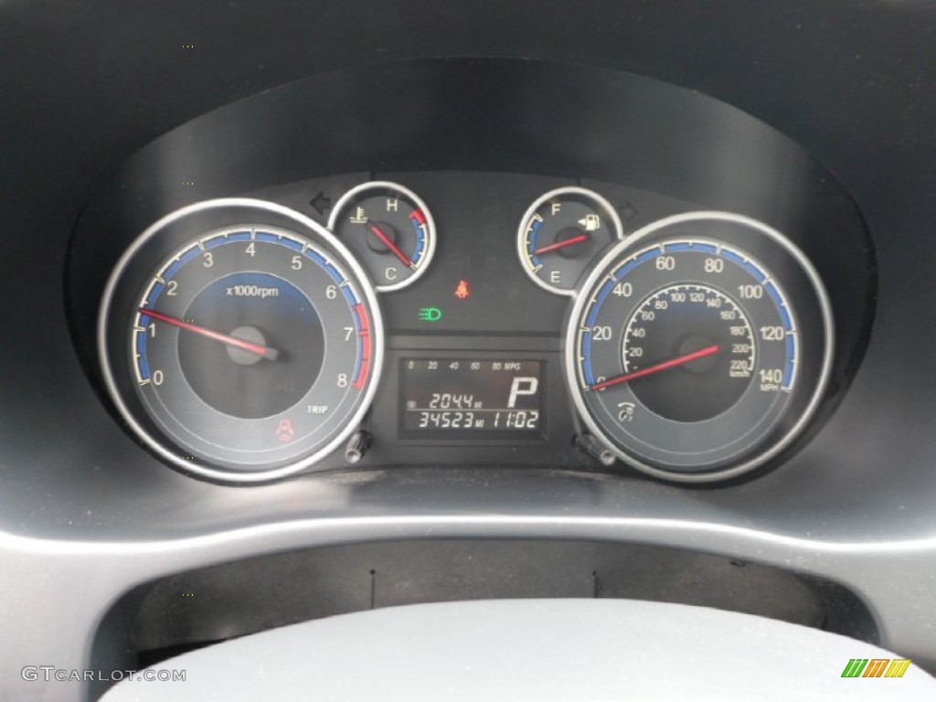 2010 Suzuki SX4 Sedan LE Gauges Photo #65605835