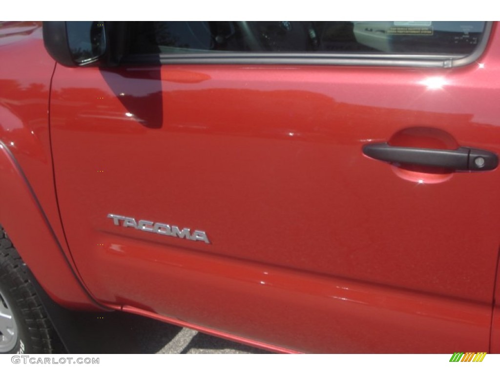 2011 Tacoma V6 TRD Double Cab 4x4 - Barcelona Red Metallic / Graphite Gray photo #13