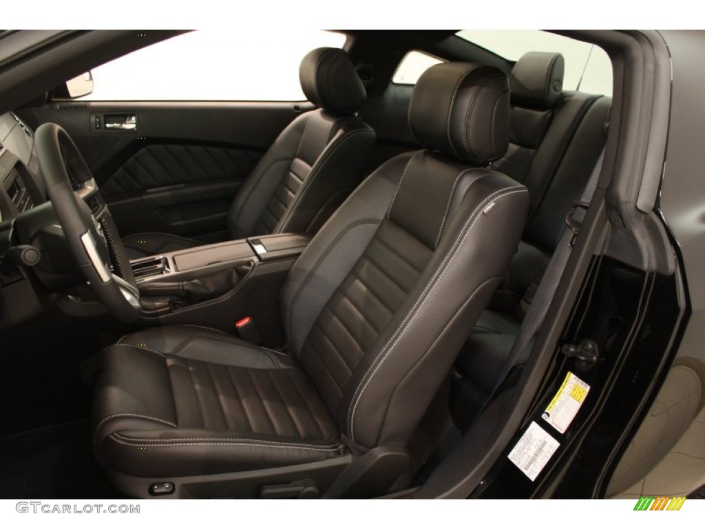 Charcoal Black Interior 2012 Ford Mustang GT Premium Coupe Photo #65606741