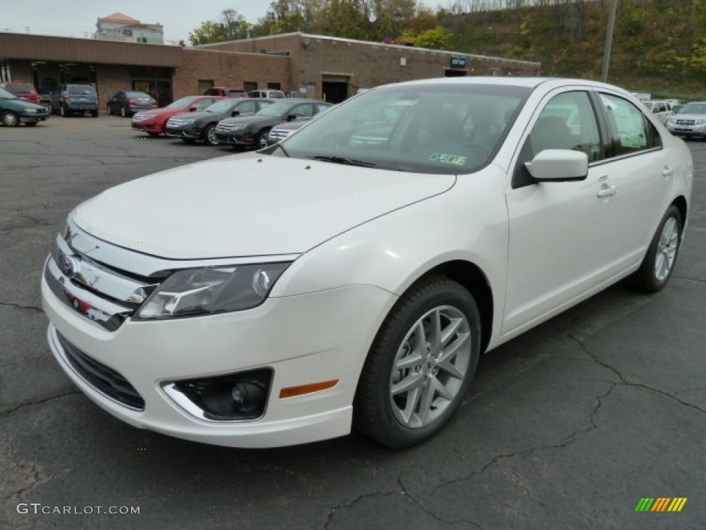 2012 Fusion SEL V6 - White Suede / Camel photo #5