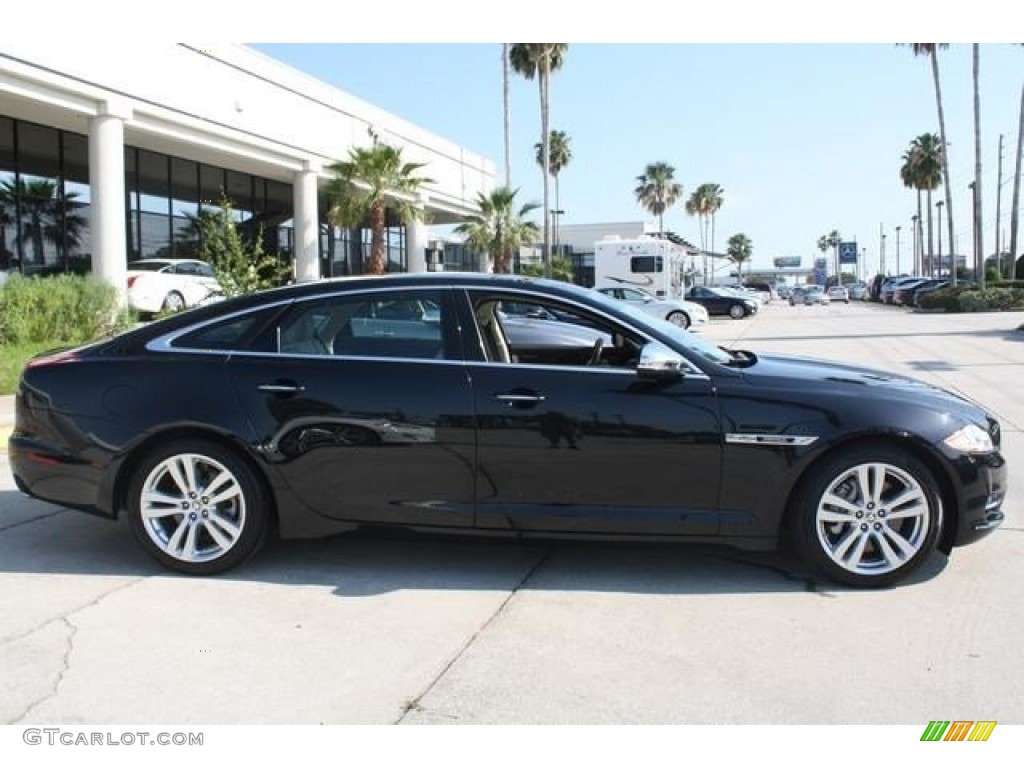 2012 XJ XJL Portfolio - Midnight Black / Ivory/Jet photo #4