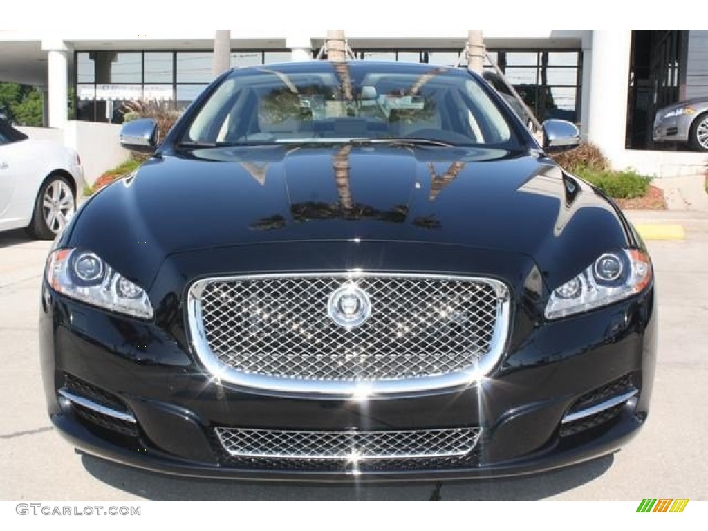 2012 XJ XJL Portfolio - Midnight Black / Ivory/Jet photo #6