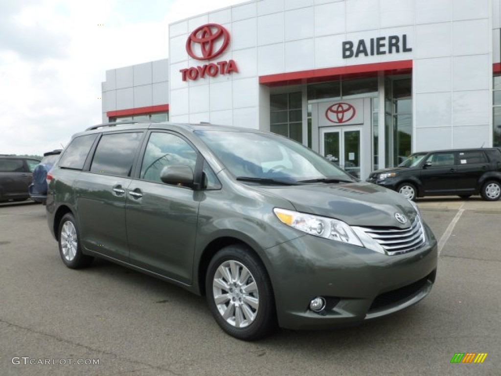 2011 Sienna Limited AWD - Cypress Green Pearl / Light Gray photo #1