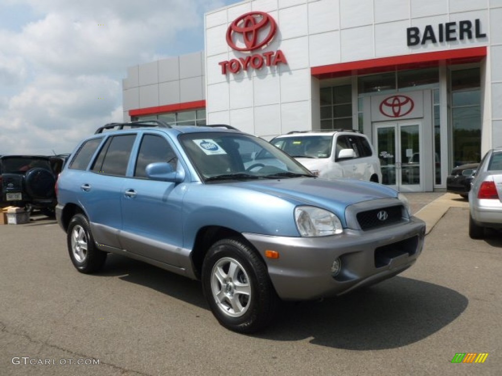 2004 Santa Fe LX - Arctic Blue / Gray photo #1