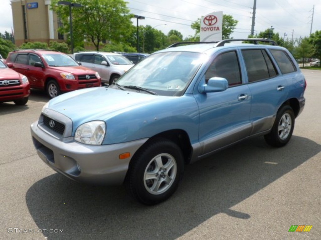 2004 Santa Fe LX - Arctic Blue / Gray photo #3
