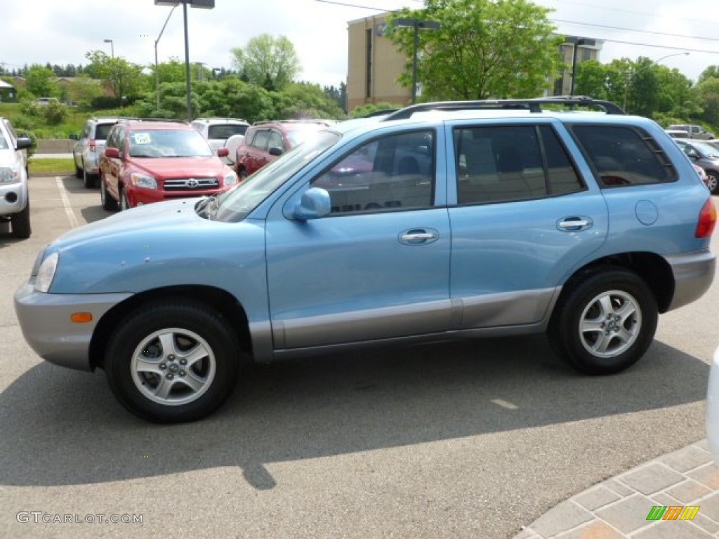 2004 Santa Fe LX - Arctic Blue / Gray photo #4