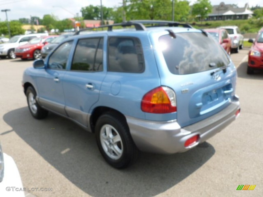 2004 Santa Fe LX - Arctic Blue / Gray photo #5