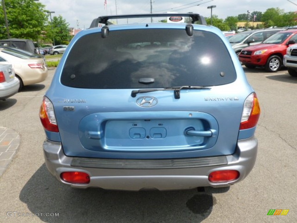 2004 Santa Fe LX - Arctic Blue / Gray photo #6