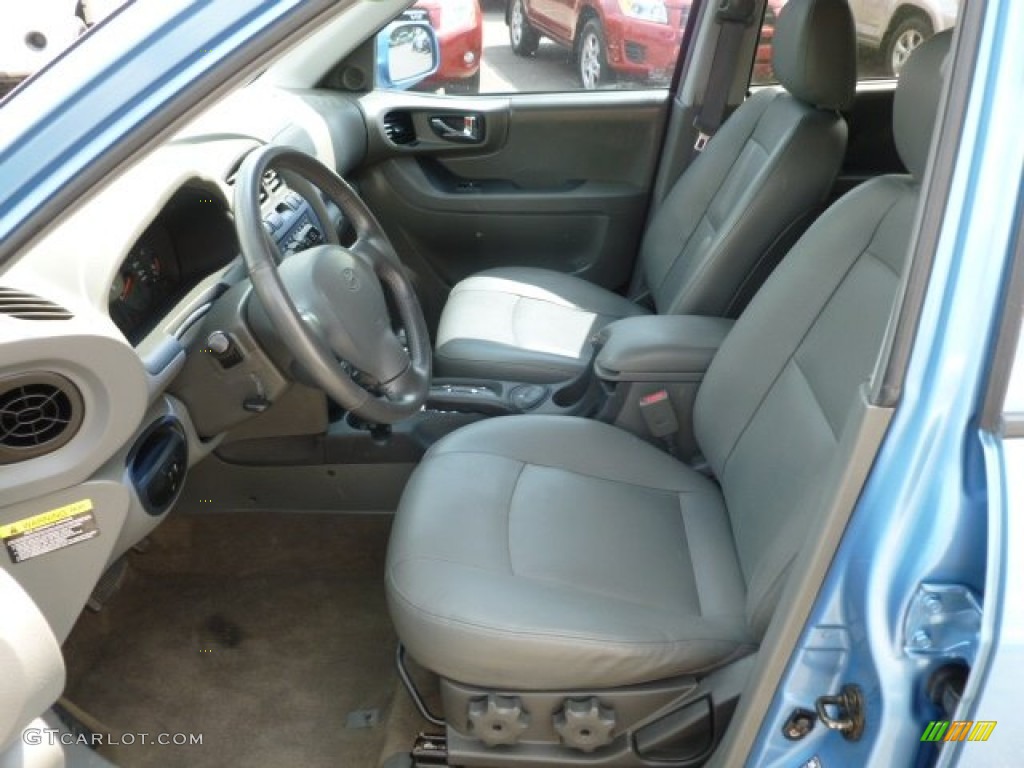 2004 Santa Fe LX - Arctic Blue / Gray photo #16