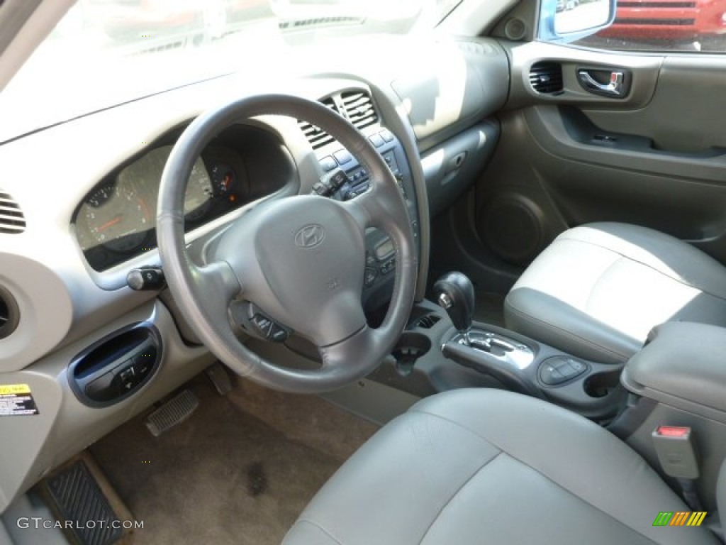 2004 Santa Fe LX - Arctic Blue / Gray photo #17