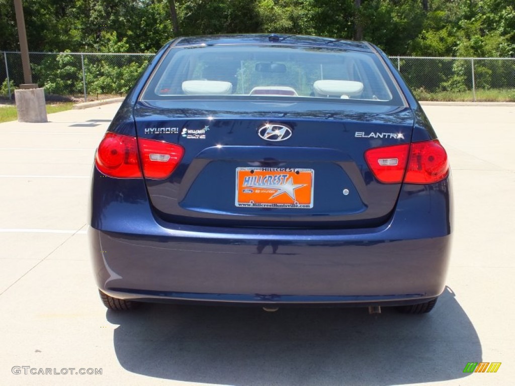 2009 Elantra GLS Sedan - Regatta Blue / Beige photo #6