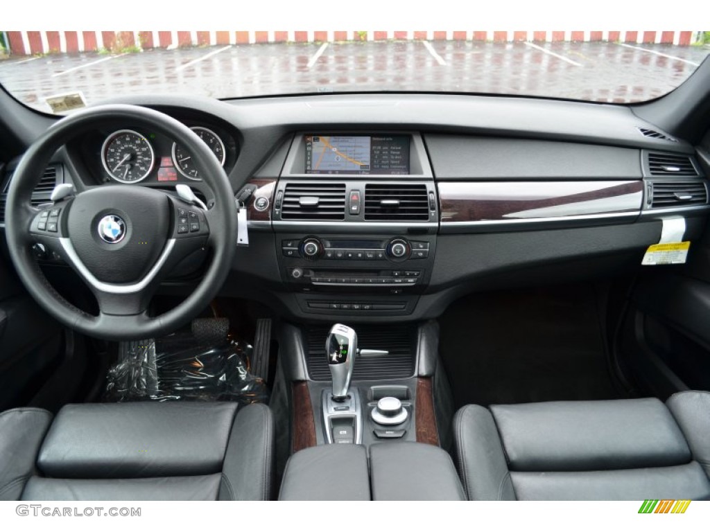 2009 BMW X6 xDrive35i Black Nevada Leather Dashboard Photo #65616132