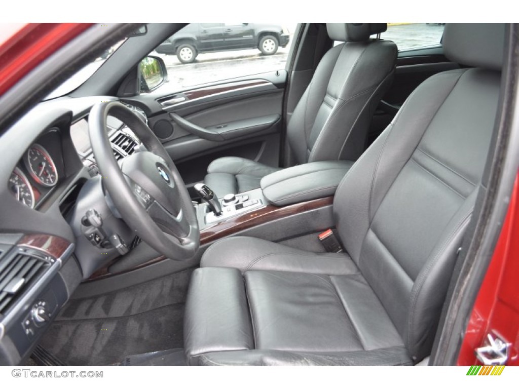 Black Nevada Leather Interior 2009 BMW X6 xDrive35i Photo #65616178
