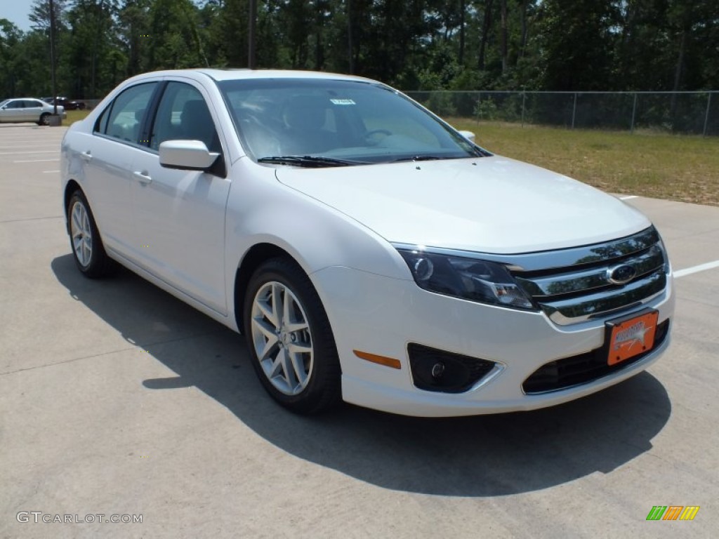 2012 Fusion SEL - White Platinum Tri-Coat / Medium Light Stone photo #1