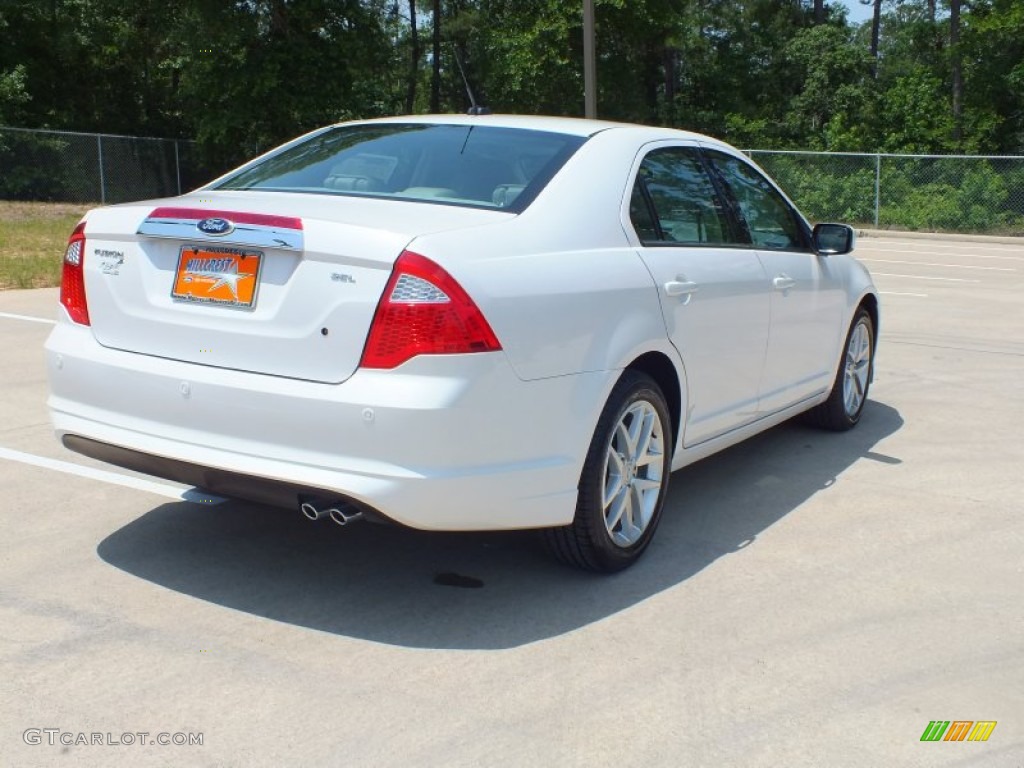 2012 Fusion SEL - White Platinum Tri-Coat / Medium Light Stone photo #5