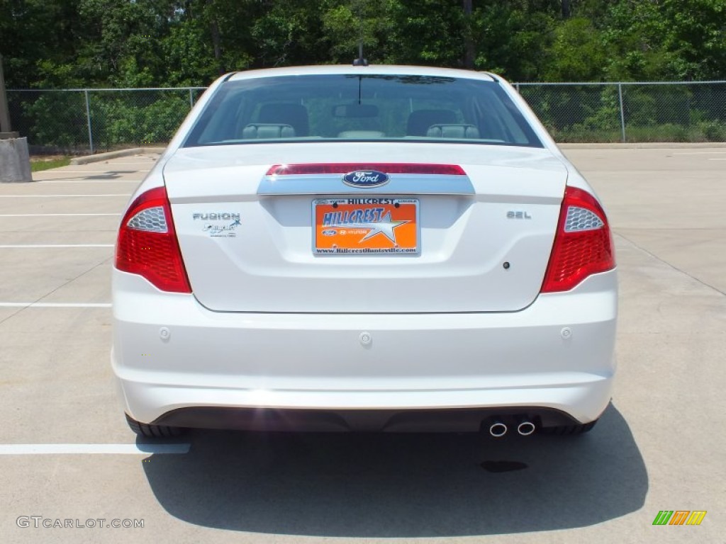 2012 Fusion SEL - White Platinum Tri-Coat / Medium Light Stone photo #6