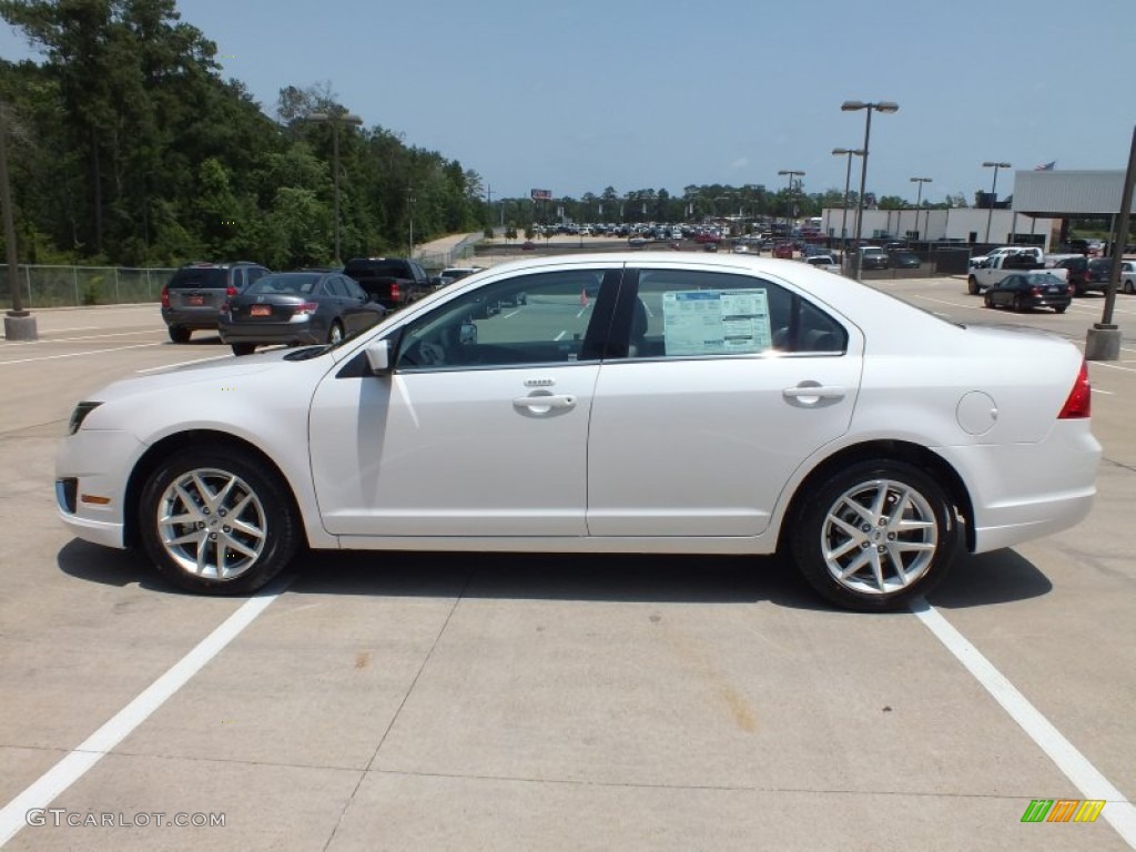 2012 Fusion SEL - White Platinum Tri-Coat / Medium Light Stone photo #8