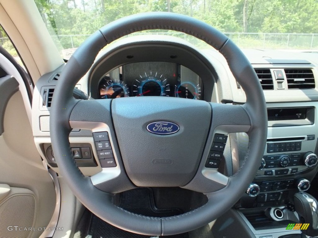 2012 Fusion SEL - White Platinum Tri-Coat / Medium Light Stone photo #14