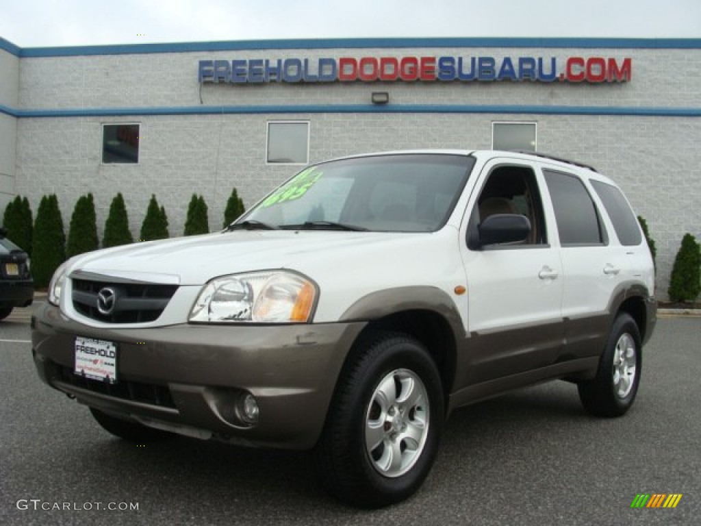 Classic White Mazda Tribute