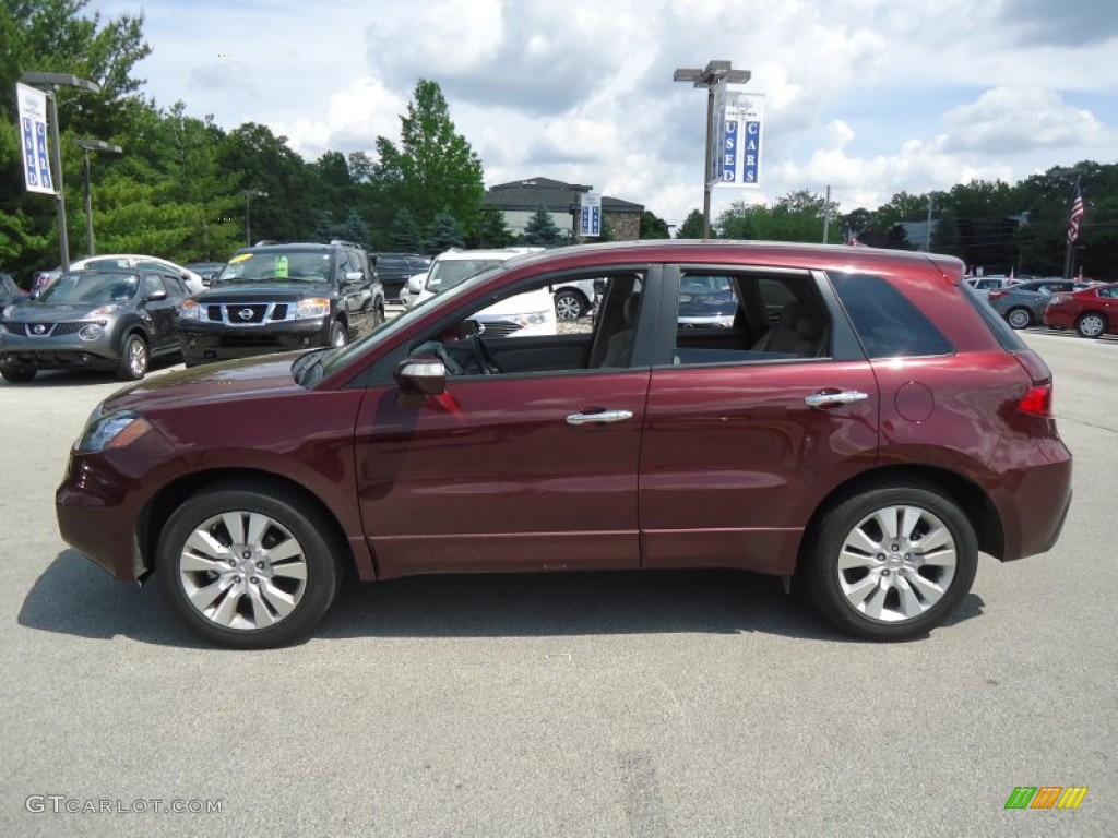 Basque Red Pearl 2011 Acura RDX Technology Exterior Photo #65618041