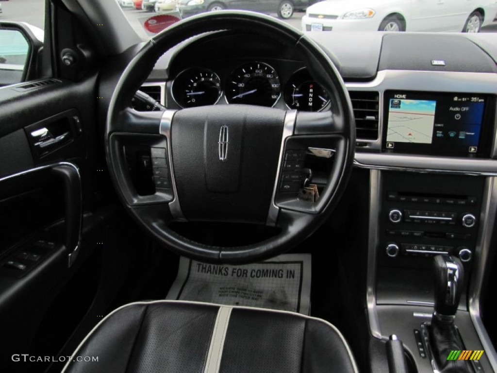2010 Lincoln MKZ AWD Dark Charcoal Dashboard Photo #65618356