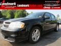 Brilliant Black Crystal Pearl 2011 Dodge Avenger Mainstreet