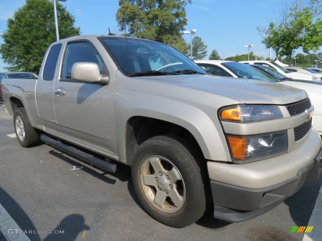 Silver Birch Metallic 2009 Chevrolet Colorado LT Extended Cab Exterior Photo #65618829