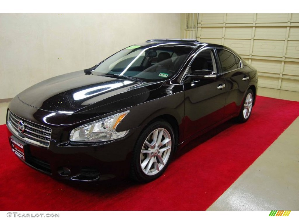 2010 Maxima 3.5 SV - Crimson Black / Charcoal photo #3