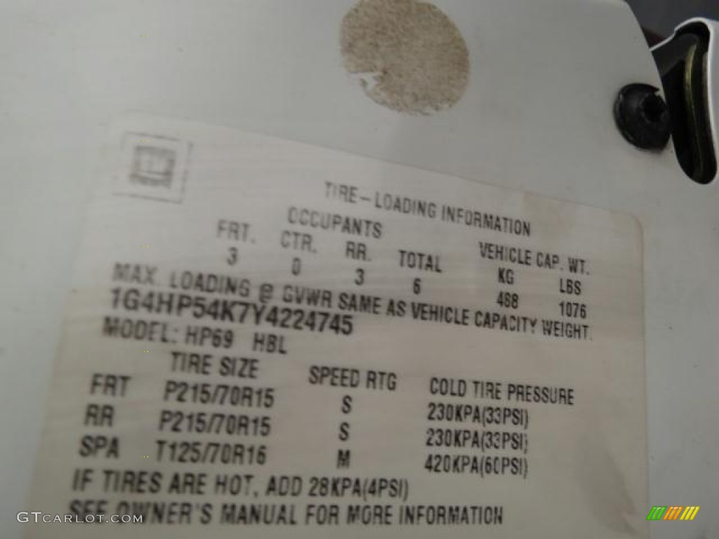 2000 LeSabre Custom - Bright White / Medici Red photo #10