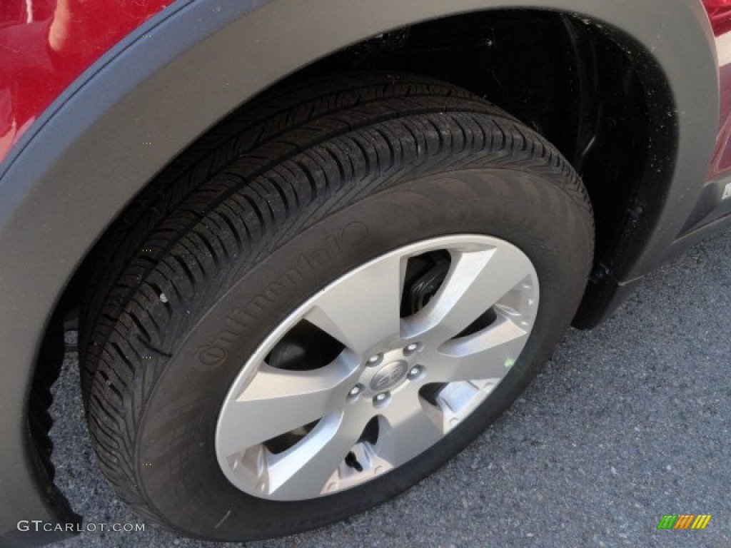 2012 Outback 2.5i Premium - Ruby Red Pearl / Off Black photo #7