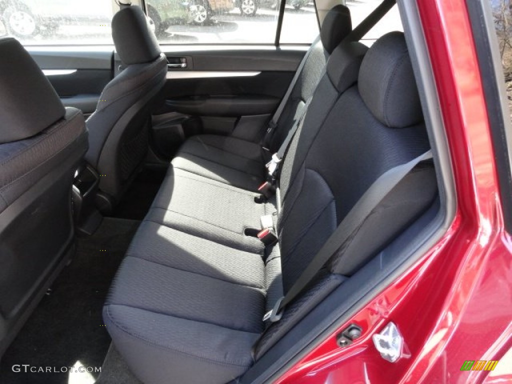 2012 Outback 2.5i Premium - Ruby Red Pearl / Off Black photo #9