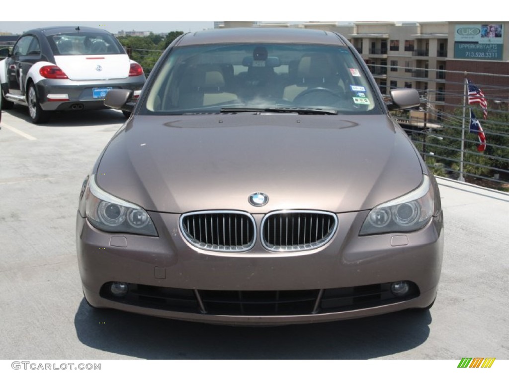 2006 5 Series 525i Sedan - Olivin Green Metallic / Black photo #2