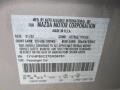 26A: Glacier Silver Metallic 2007 Mazda MAZDA6 i Touring Sedan Color Code