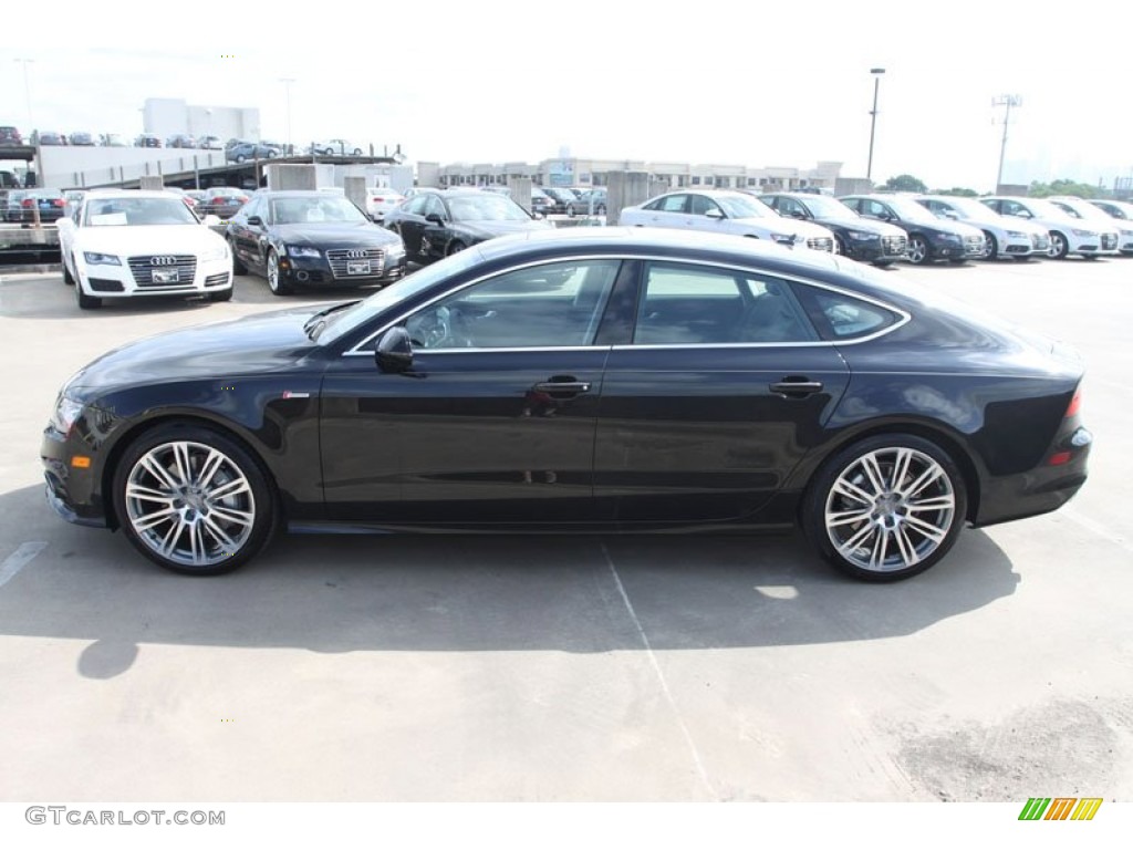 Phantom Black Pearl Effect 2012 Audi A7 3.0T quattro Prestige Exterior Photo #65624258