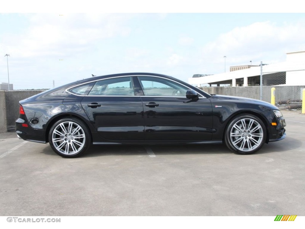 Phantom Black Pearl Effect 2012 Audi A7 3.0T quattro Prestige Exterior Photo #65624364