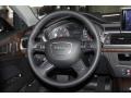 2012 Audi A7 Black Interior Steering Wheel Photo
