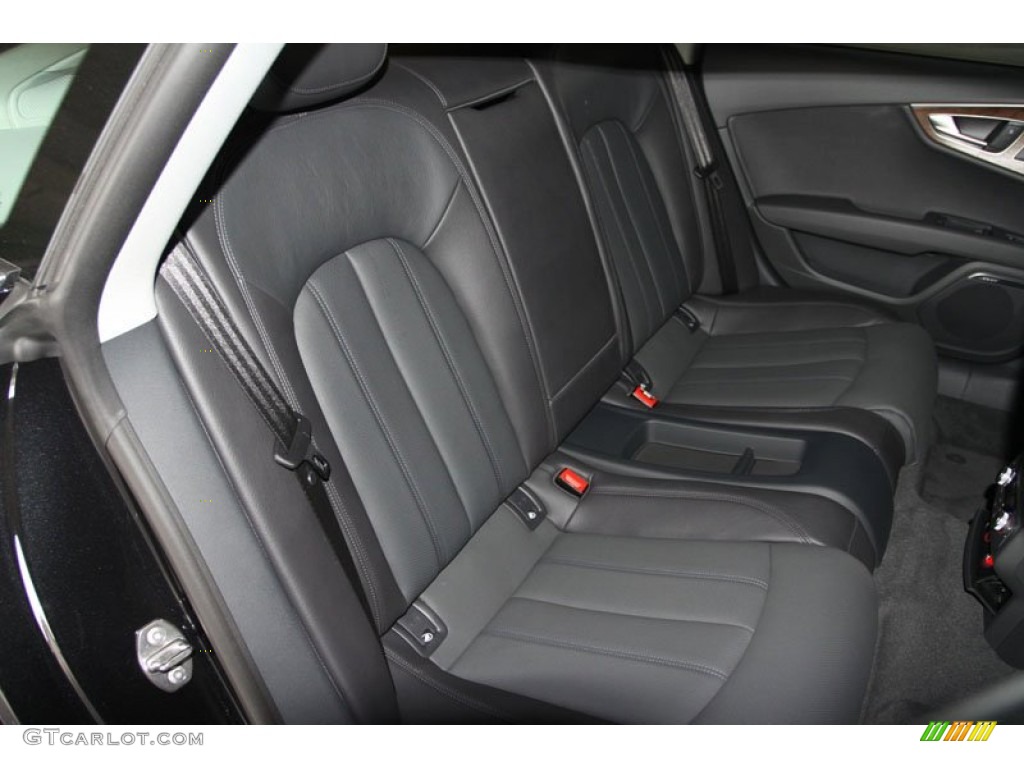 2012 Audi A7 3.0T quattro Prestige Rear Seat Photo #65624532