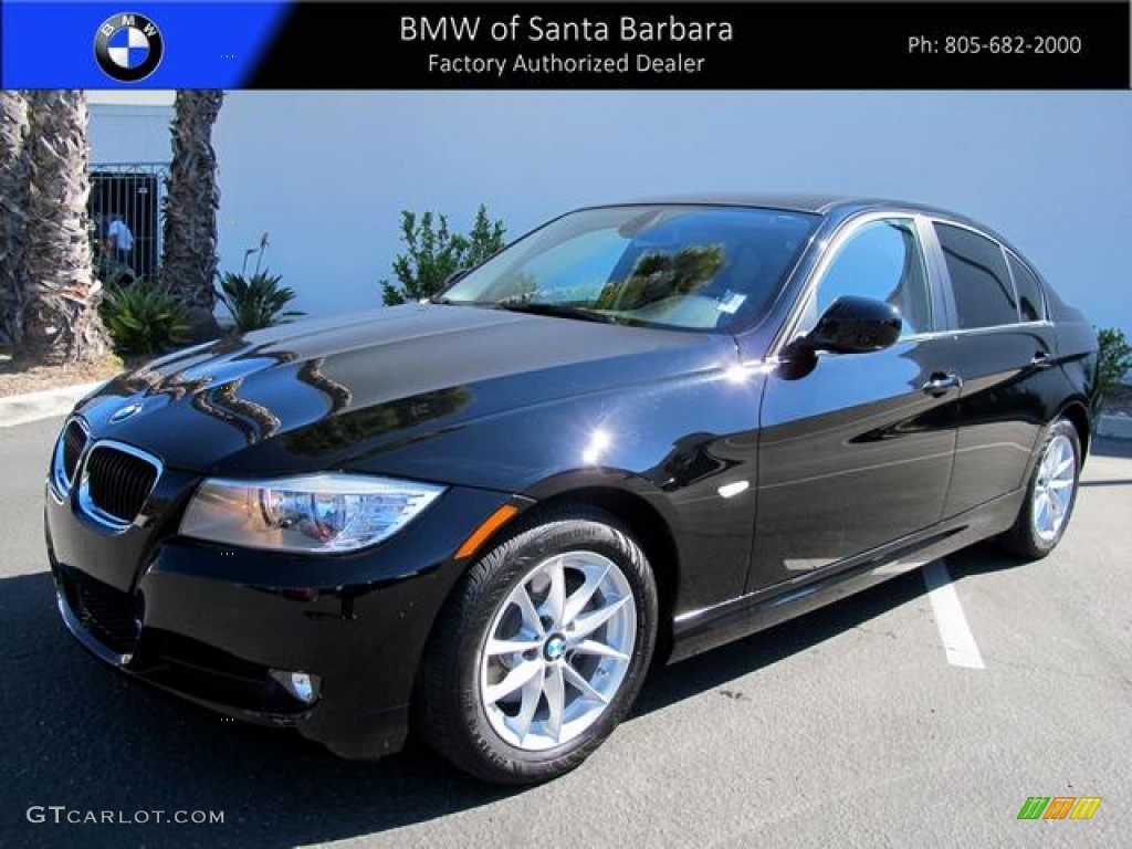 2010 3 Series 328i Sedan - Jet Black / Black photo #1