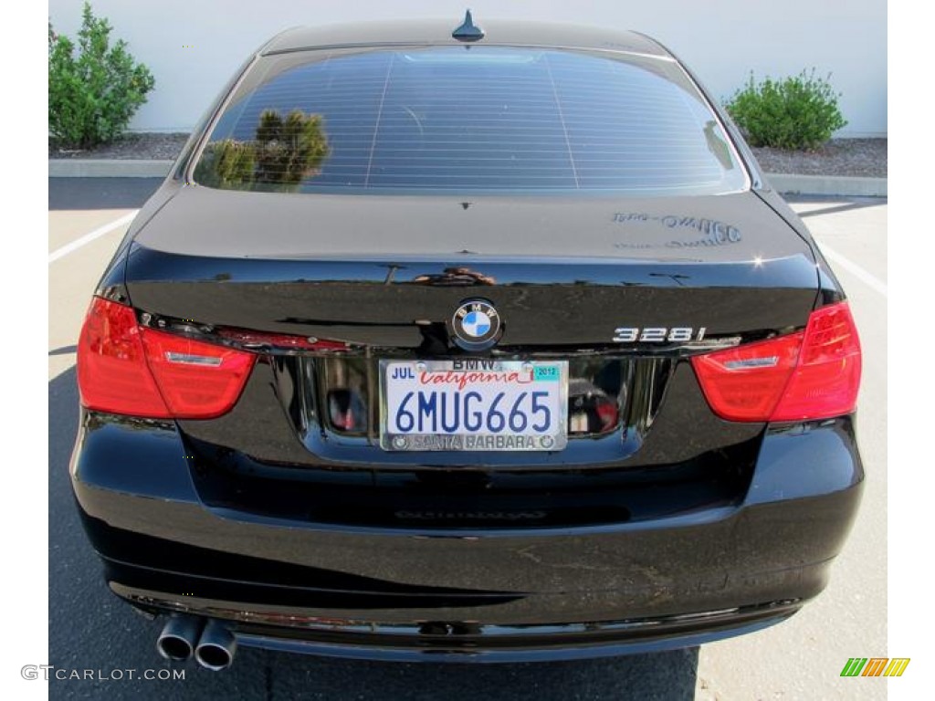 2010 3 Series 328i Sedan - Jet Black / Black photo #3