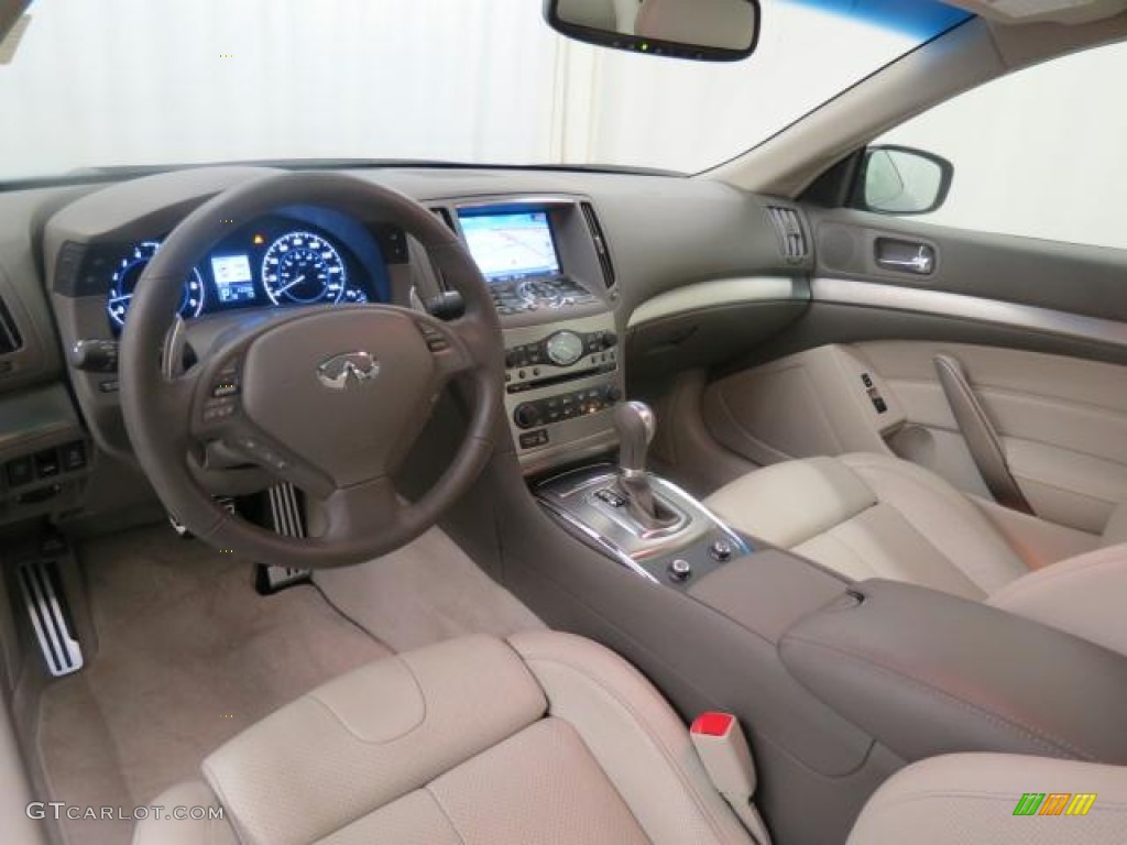 Stone Interior 2010 Infiniti G 37 S Sport Coupe Photo #65626609