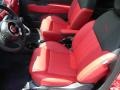 Pelle Rosso/Nera (Red/Black) Interior Photo for 2012 Fiat 500 #65628250
