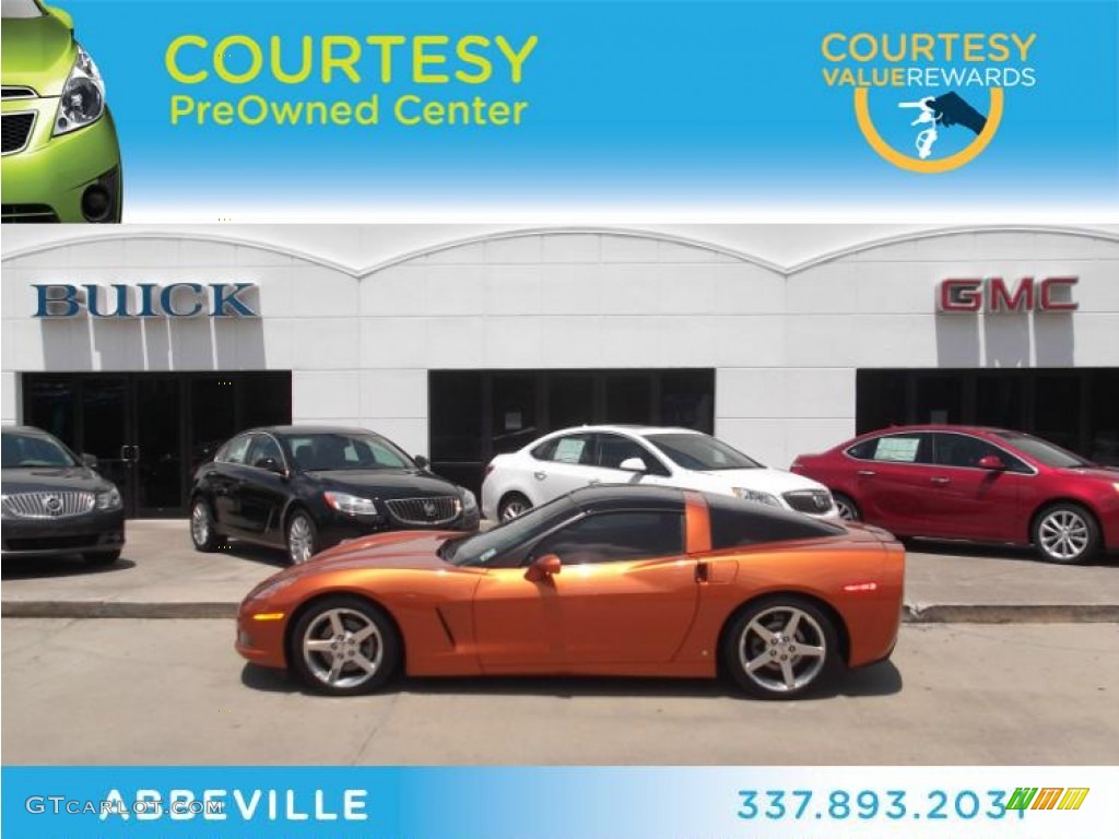 Atomic Orange Metallic Chevrolet Corvette