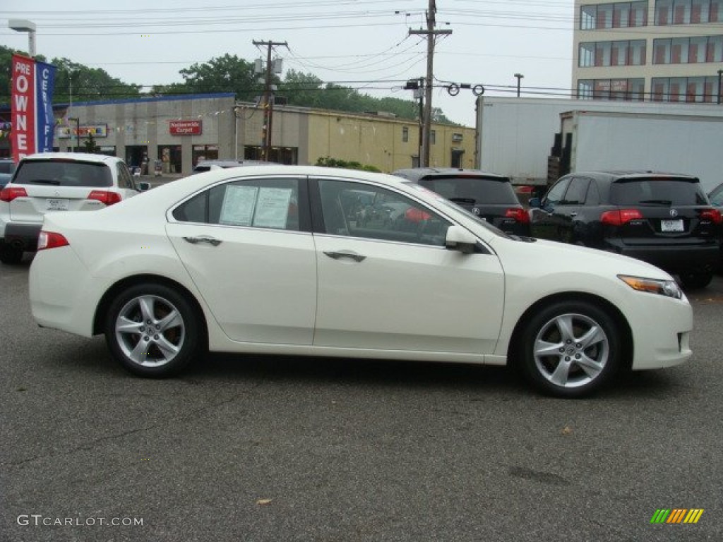 2009 TSX Sedan - Premium White Pearl / Ebony photo #2