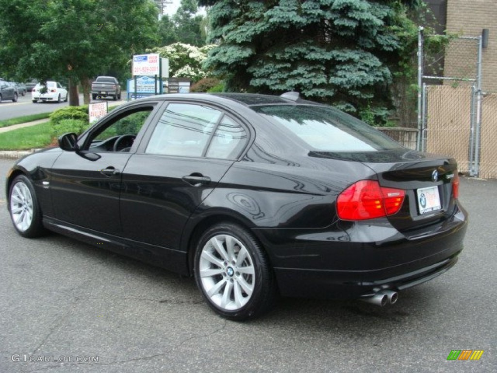 2009 3 Series 328xi Sedan - Black Sapphire Metallic / Saddle Brown Dakota Leather photo #7