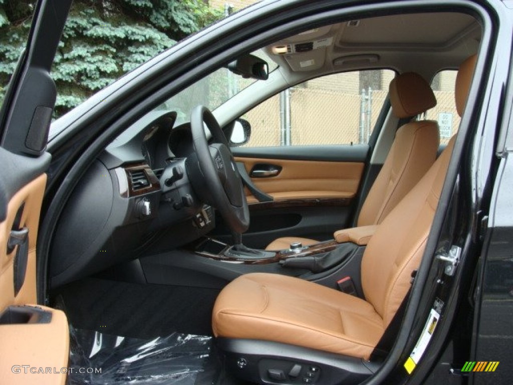 2009 3 Series 328xi Sedan - Black Sapphire Metallic / Saddle Brown Dakota Leather photo #11