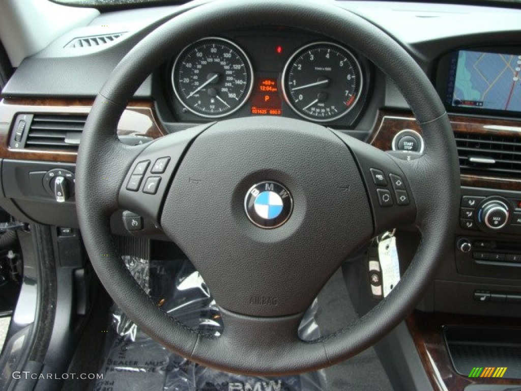 2009 3 Series 328xi Sedan - Black Sapphire Metallic / Saddle Brown Dakota Leather photo #14