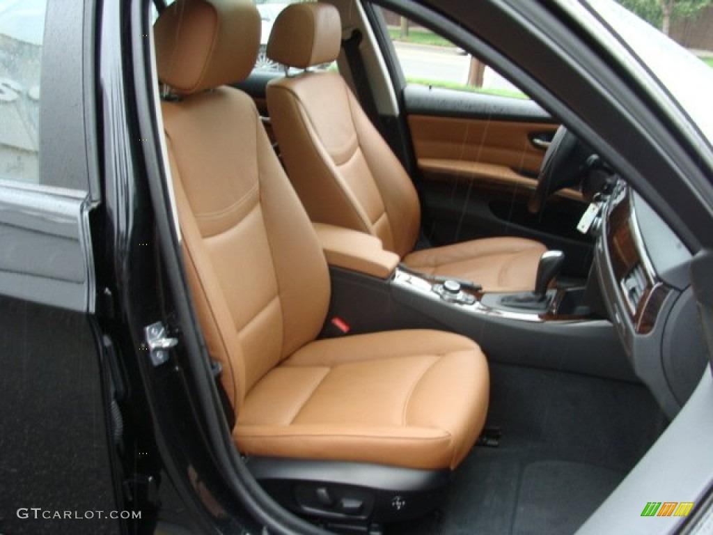 2009 3 Series 328xi Sedan - Black Sapphire Metallic / Saddle Brown Dakota Leather photo #28
